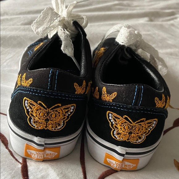 Vans Shoes - Vans Day of the Dead Dia de los Muertos Black Skater Shoes 7 EUC